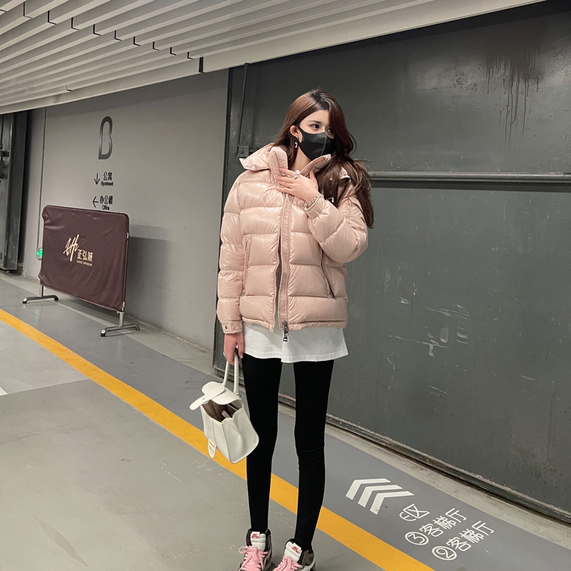 蒙口羽奢加厚外套白鹅绒羽绒服M女Maire马瑞aya玛雅2025冬季新款