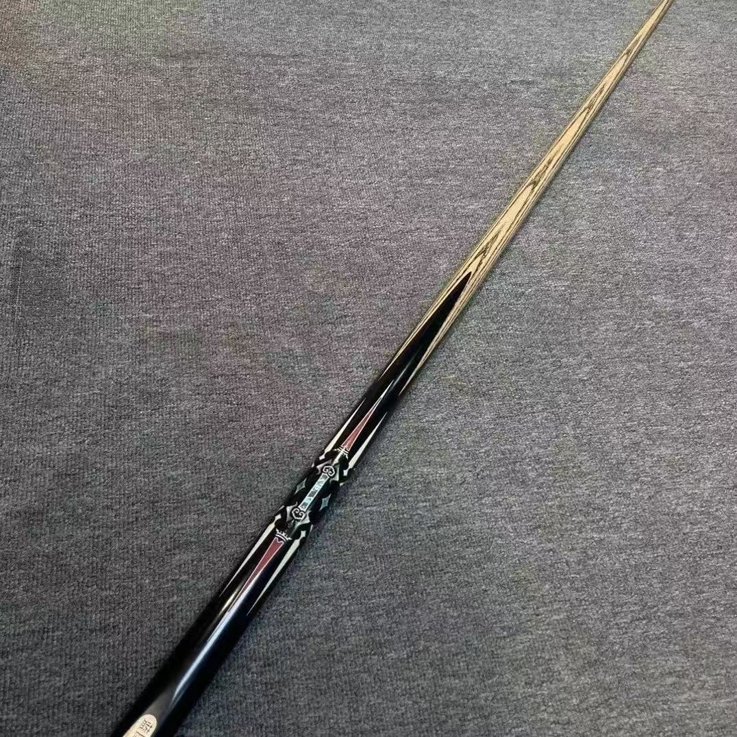 血刃 小头中式黑八斯诺克手工免漆一体台球杆精选白蜡木