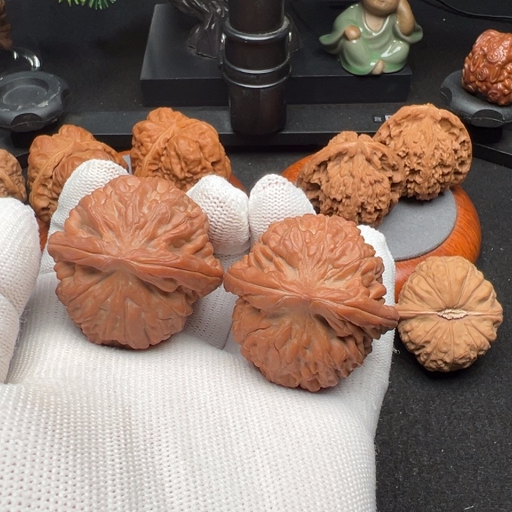 吊坠文玩核桃莲花41全品