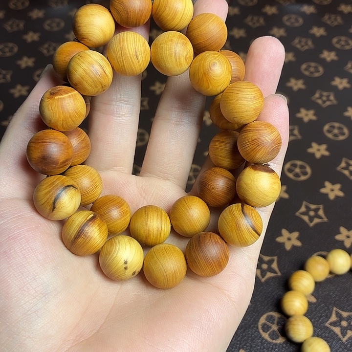 手串/手链柏木（崖柏）崖柏黑油膏碳化15mm