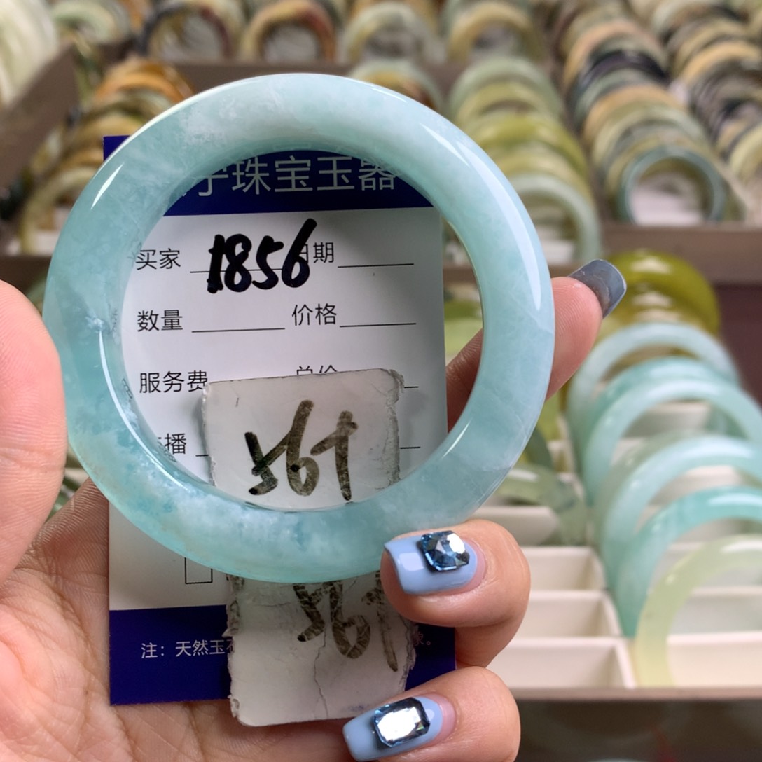 蛇纹石玉未镶嵌手镯1856
