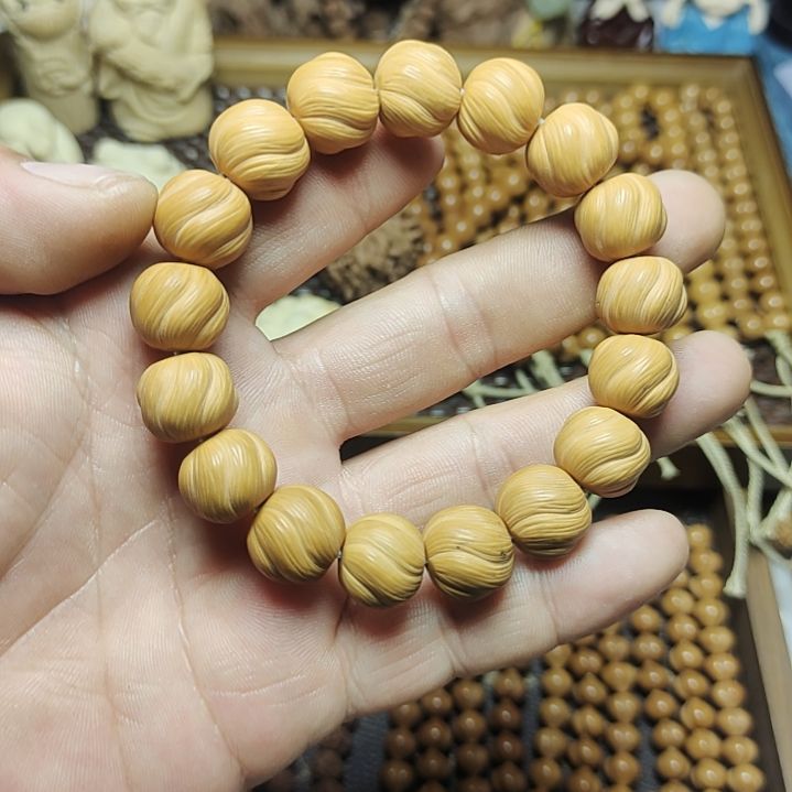 猴头核桃吊坠微瑕思猴头手串14+