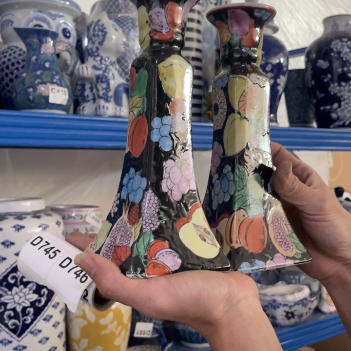 花瓶摆件花盆一对，745，陶瓷0000000000000