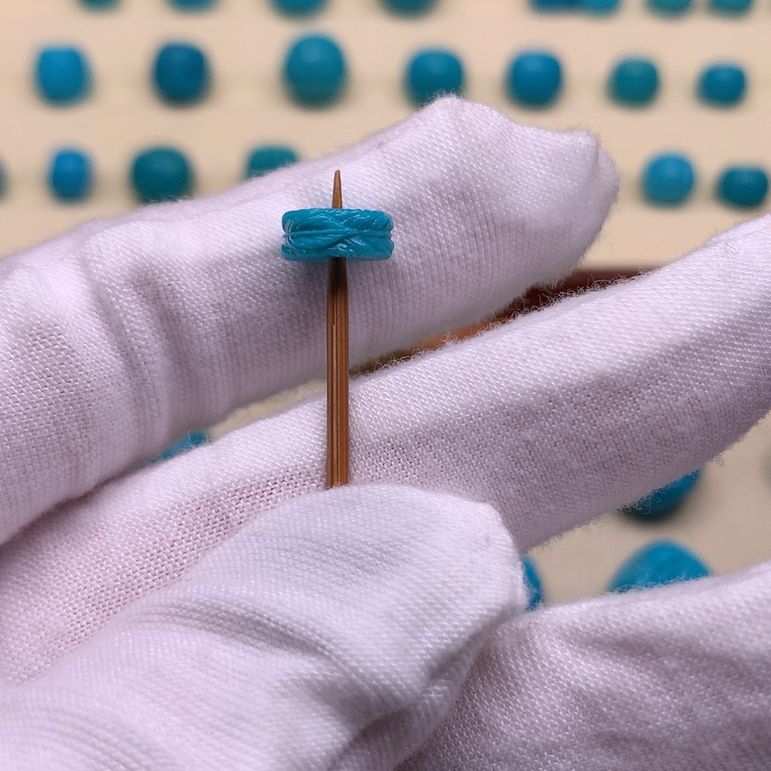 绿松石未镶嵌天然原矿绿松石羽毛8.5