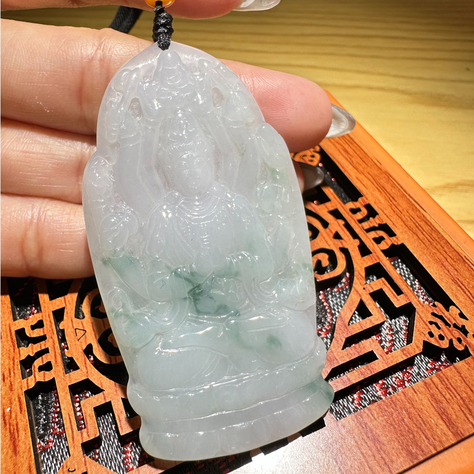 L0045-天然 A货翡翠-千手观音