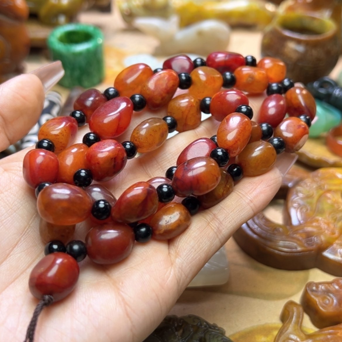 【闪购商品】蛇纹石玉颈饰未镶嵌