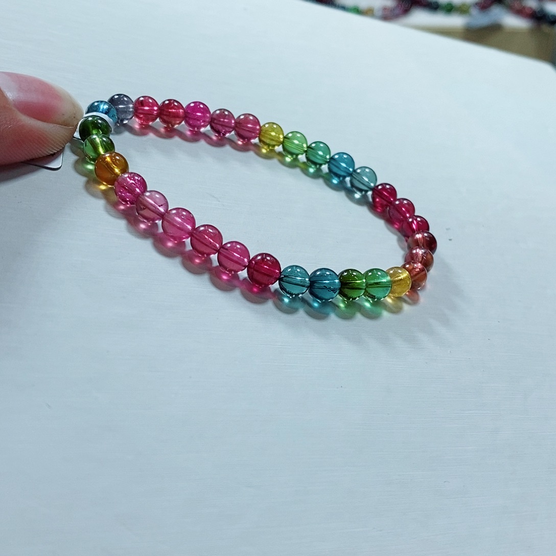 碧玺手链未镶嵌璀****m碧玺