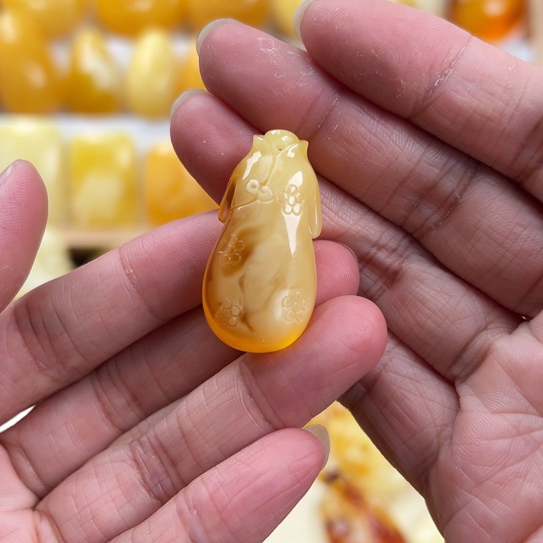 蜜蜡颈饰未镶嵌蜜蜡