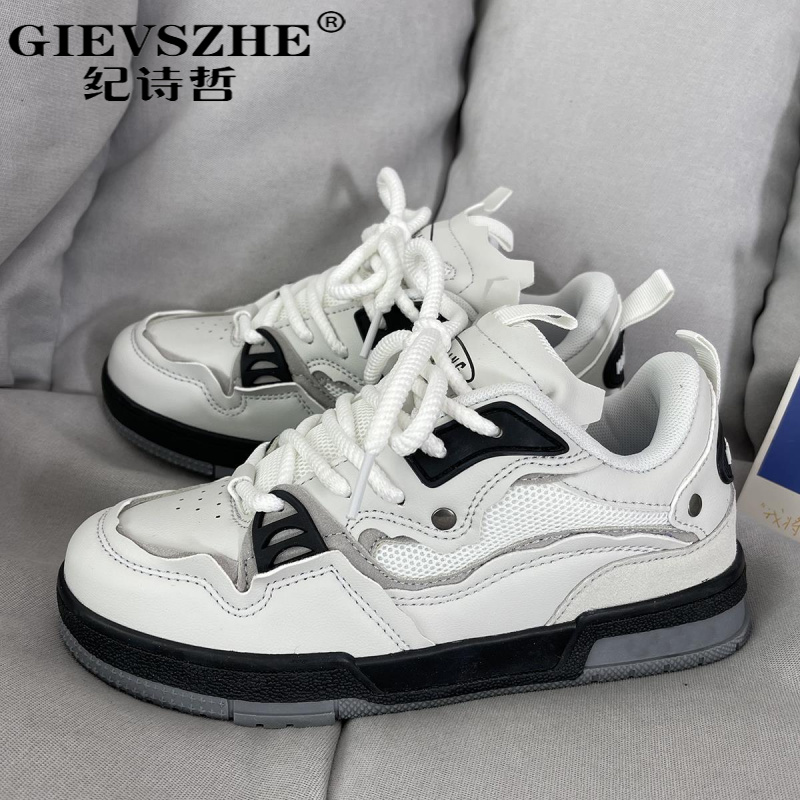 纪诗哲板鞋男士小众设计感休闲鞋百搭韩版男鞋潮流轻奢时尚运动鞋
