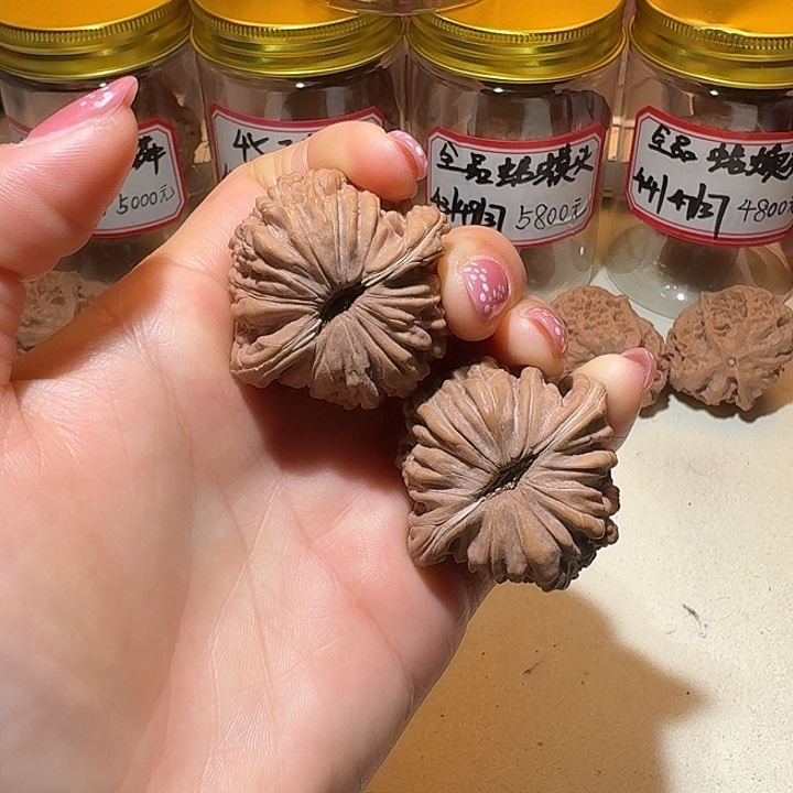 M***g吊坠文玩核桃42全品原装四座楼