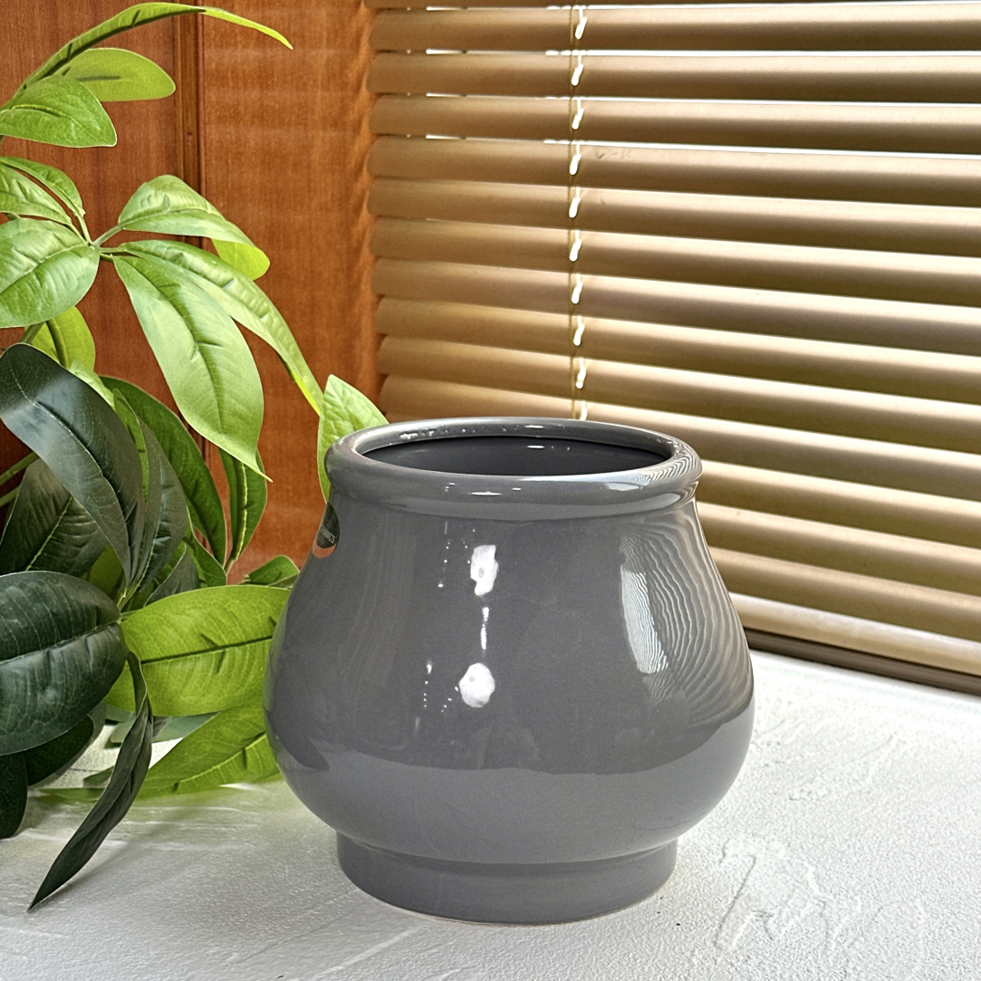 K12高18口12粗陶透气大口径多肉花盆适合室内外绿植花卉盆栽