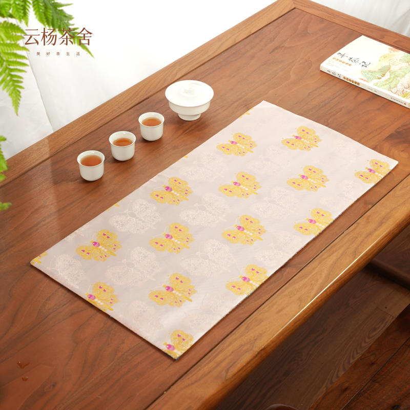 【新宋锦 大桌旗】新中式锦上添花禅意复古高端桌垫茶桌隔热桌席