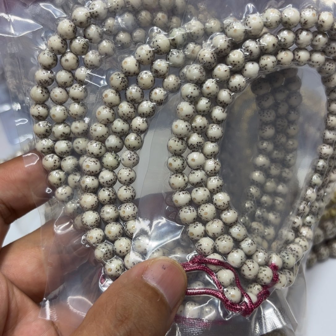 橙***甜手串星月菩提星月石玉料6圆