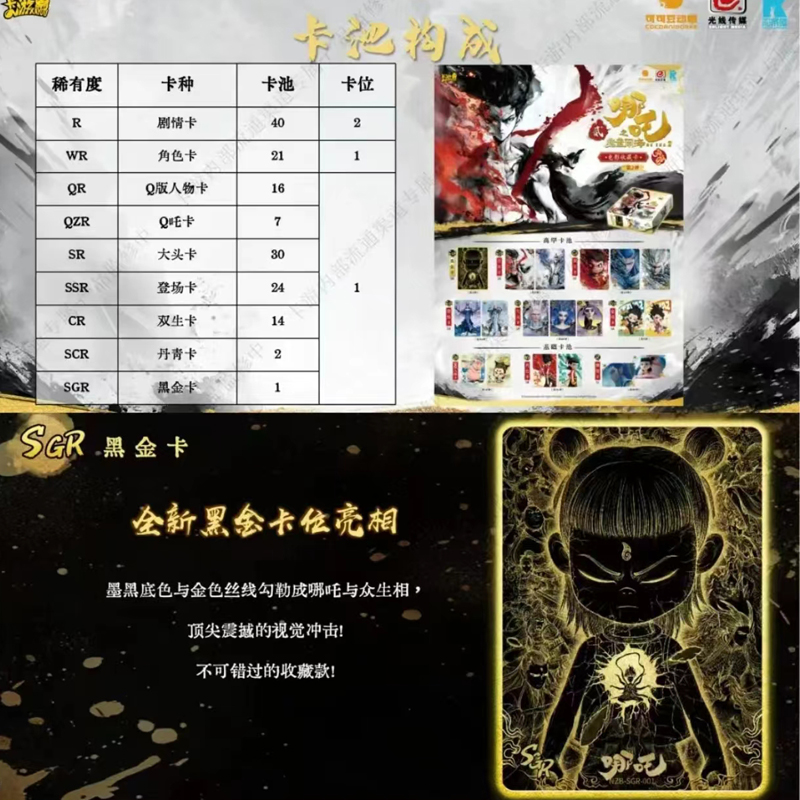 【大胃王/超量】哪吒之魔童闹海灵焰包2弹盲盒卡牌（代拆）