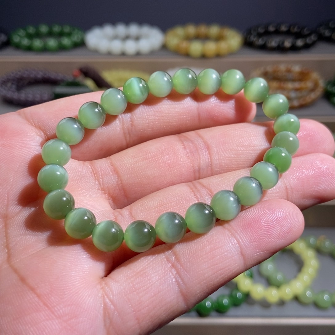 和田玉手链未镶嵌*‍***