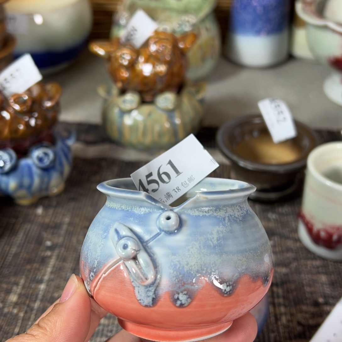 红陶景德镇手工花盆