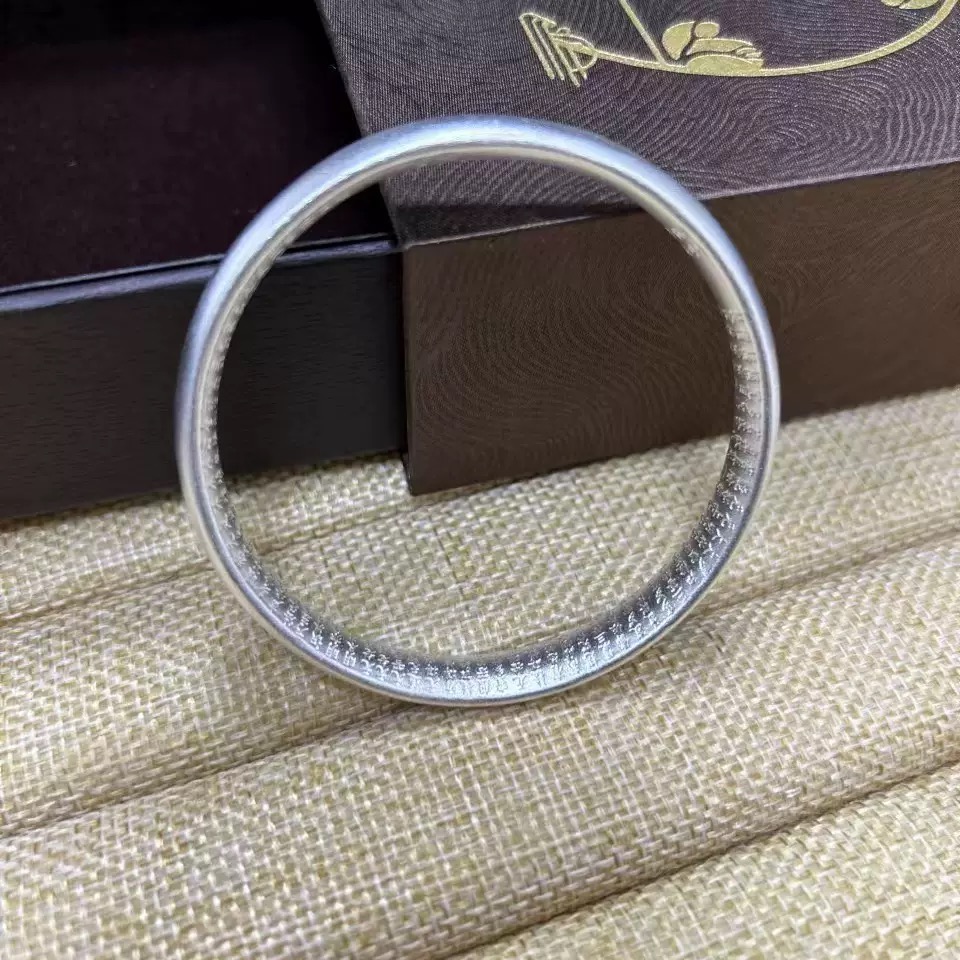 新款9999古法泥鳅背闭口简约宽版配饰S17