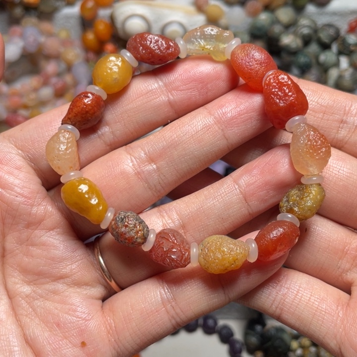 玛瑙/玉髓合金手链