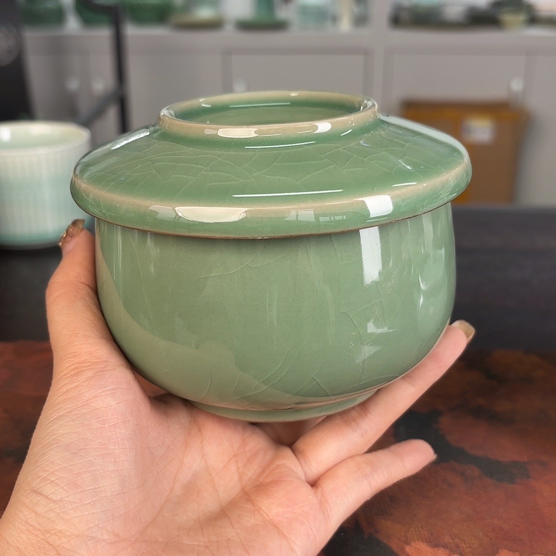 龙泉云间青瓷小米茶器