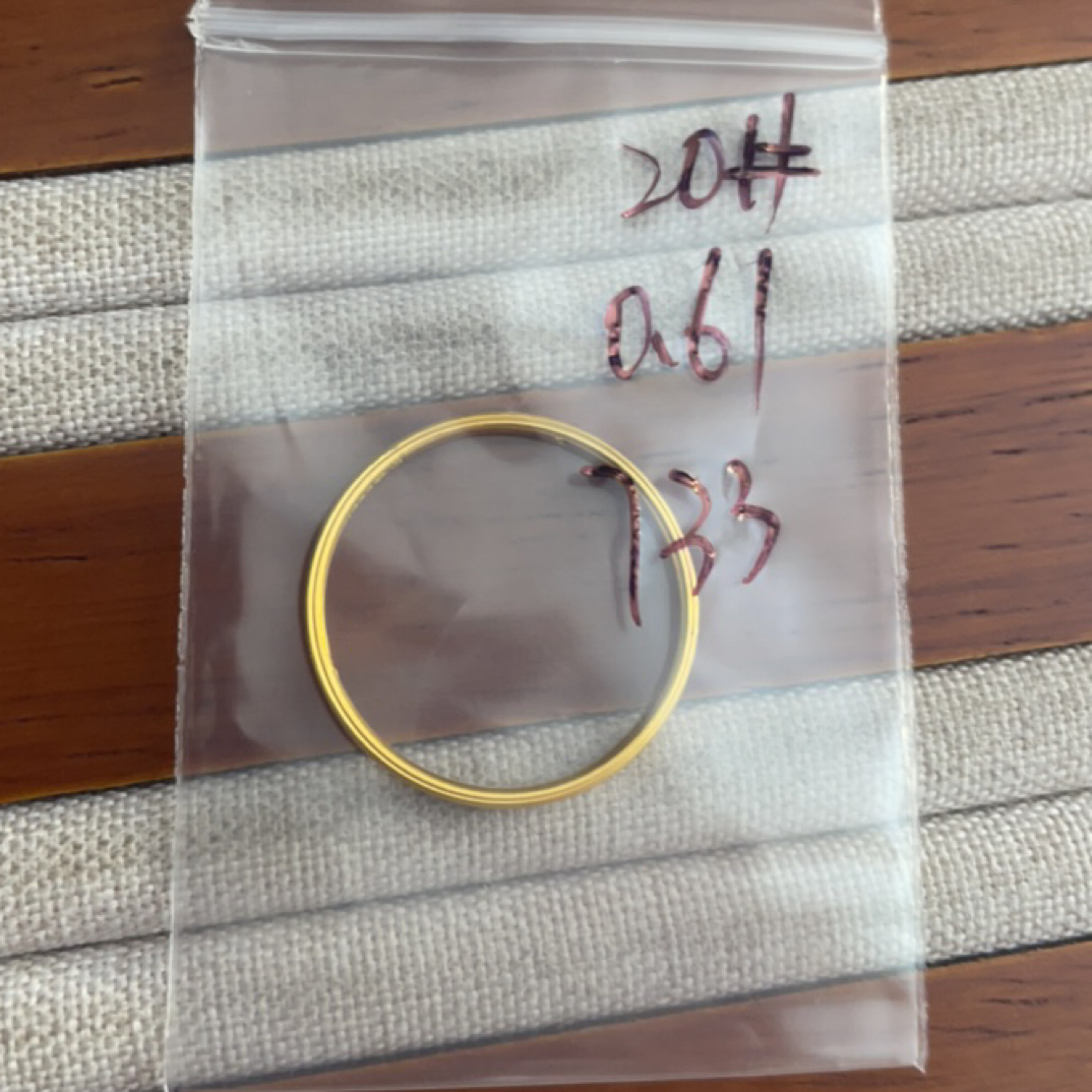 克重0.61  20号 三生三世戒指 足金999