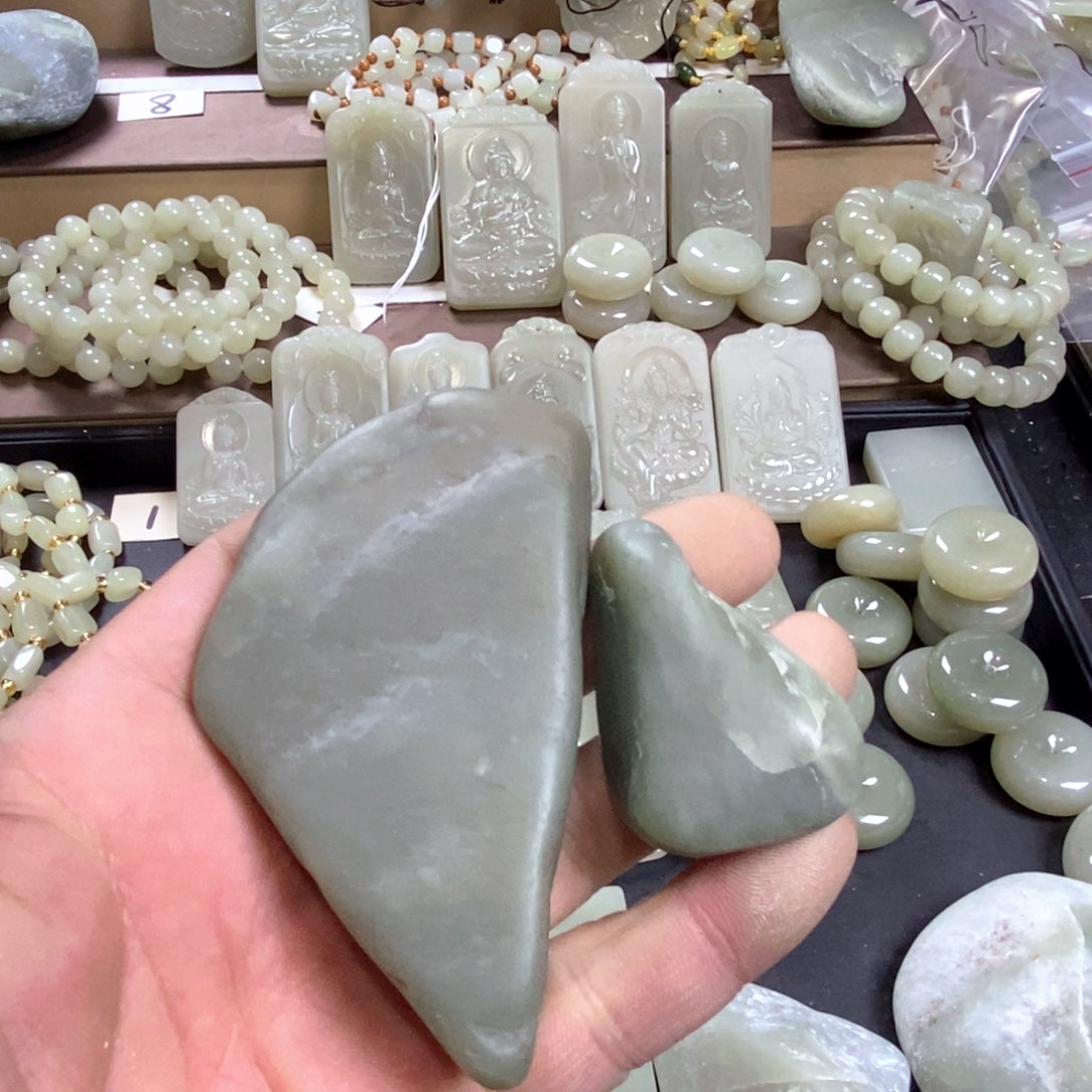 颈饰未镶嵌和田玉皖*037