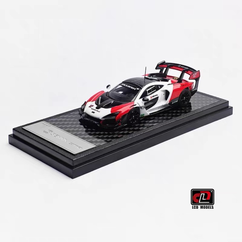 LCD 1:64 迈凯轮塞纳 GTR 万宝路 白红涂装 合金车模