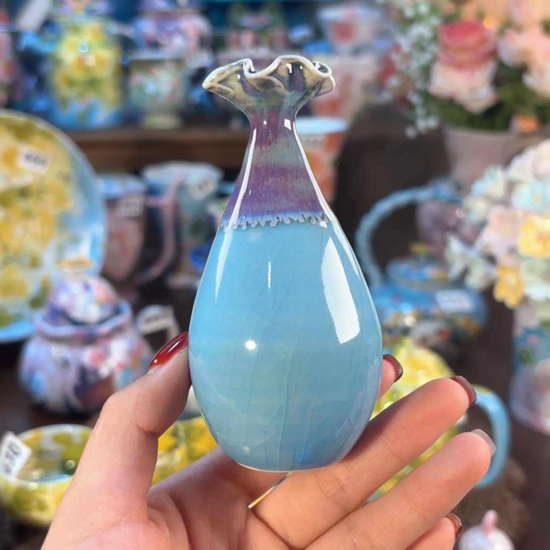 景德镇手绘高温釉下彩陶瓷茶具