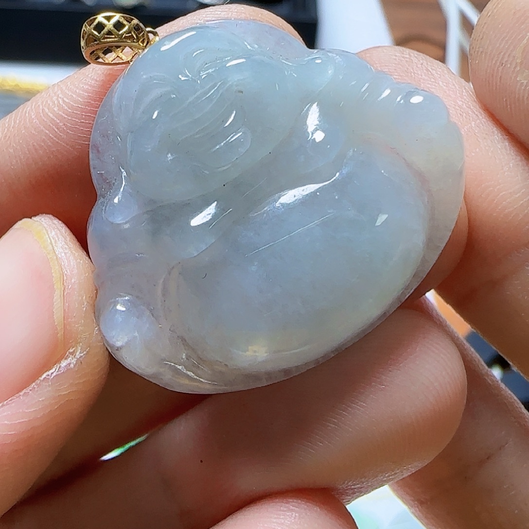 翡翠18K金镶嵌颈饰翡翠150