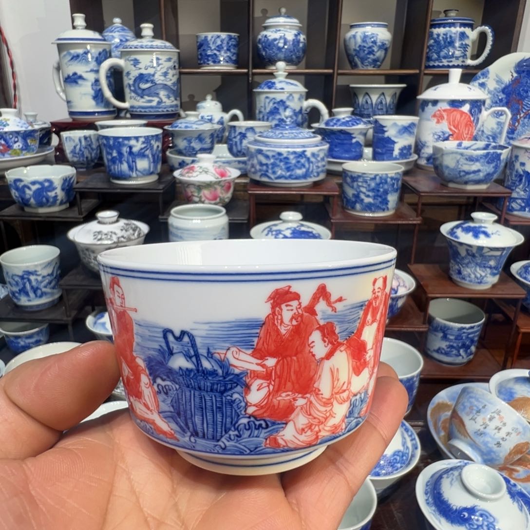 徐胜贵老师作品八仙过海马蹄杯