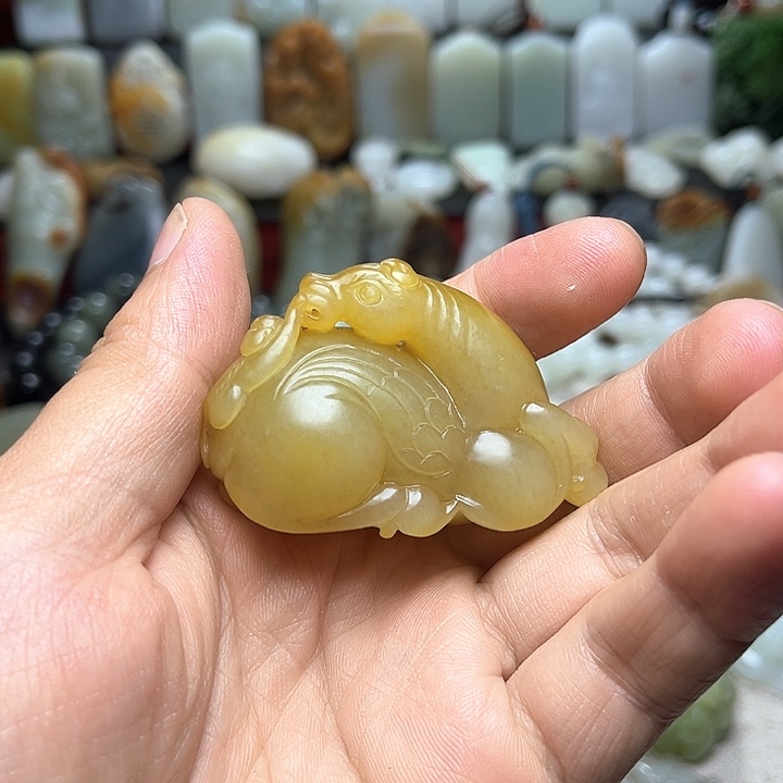 和田玉未镶嵌把件?****?