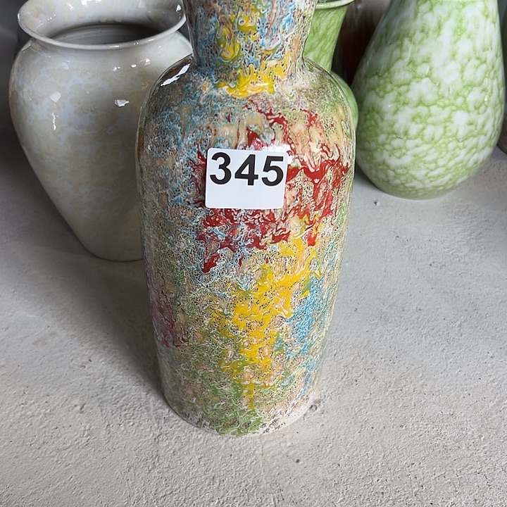 江***雪花瓶白泥口6，高31，345，摆件345