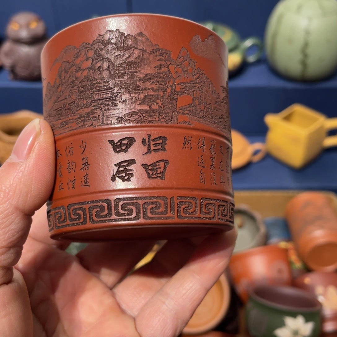 原矿紫砂手工主人杯