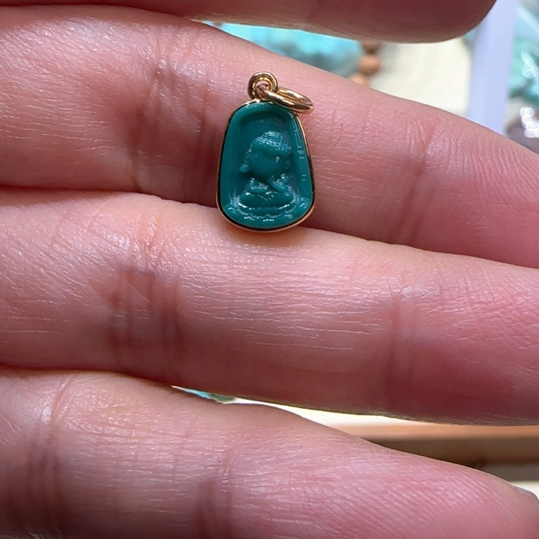 绿松石配饰18K金镶嵌