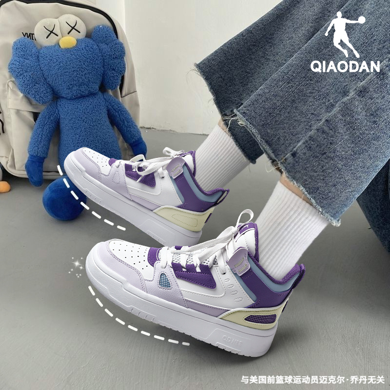 乔丹高帮板鞋女鞋2025秋冬新款运动鞋爆款小白鞋厚底潮鞋休闲鞋子