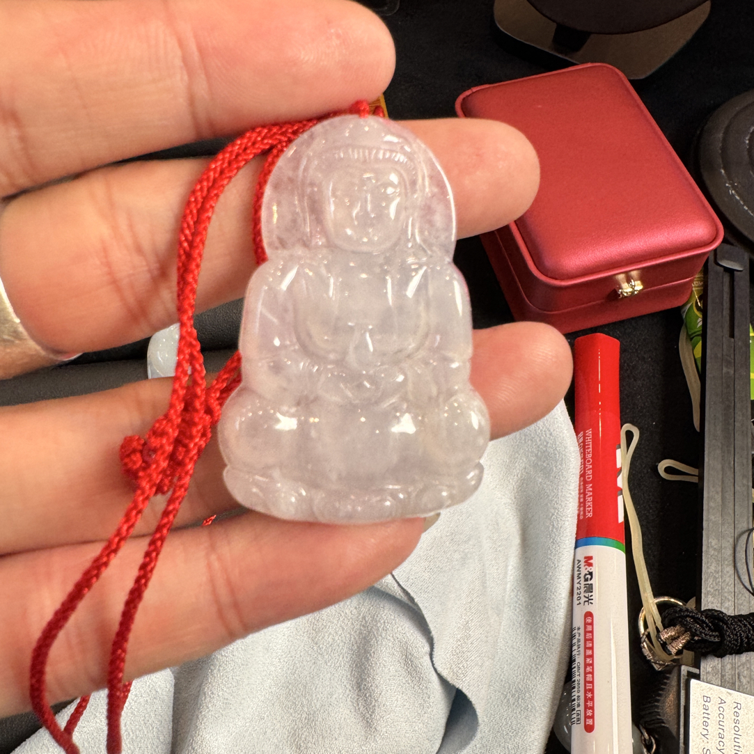 翡翠A货精品小观音