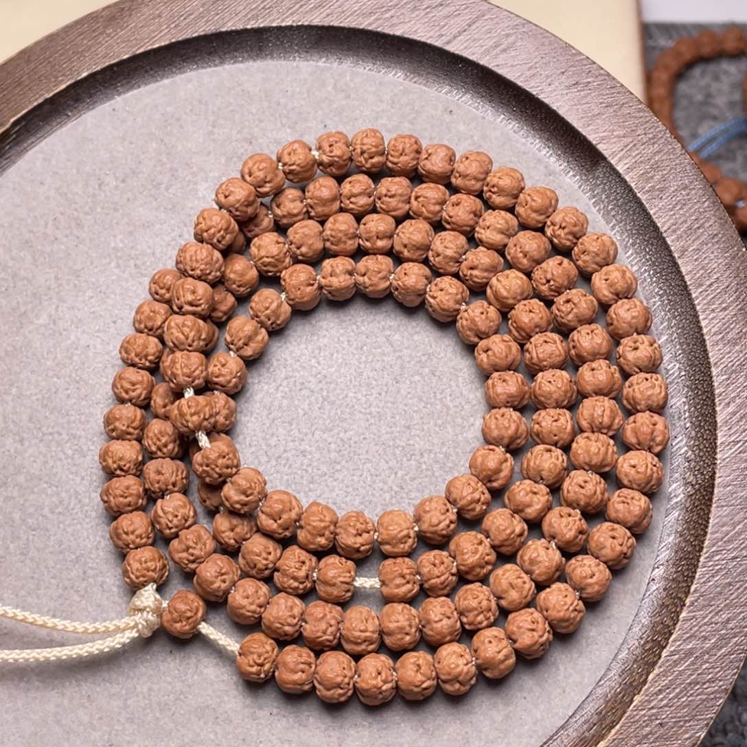 手串金刚菩提小***呆梅朵头货佛手108尺寸6➕