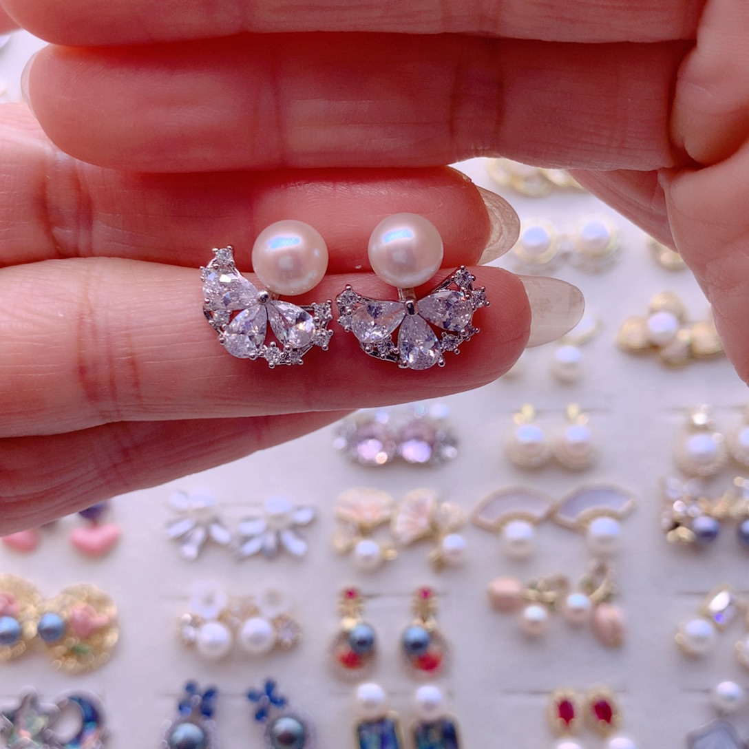 耳饰淡水珍珠合金