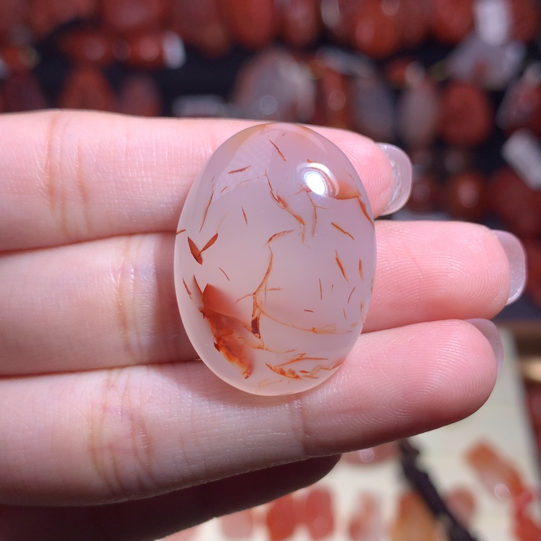 上****南红玛瑙未镶嵌珠宝半成品吊坠4