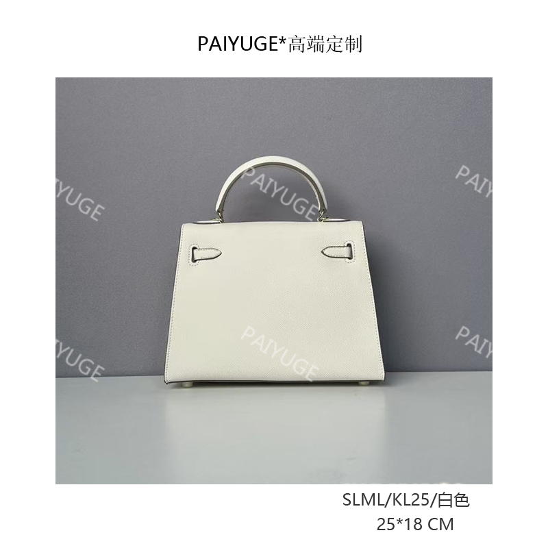 SLMLY/KL25/白色 Paiyuge高端订制女士手提单肩包斜挎包2434