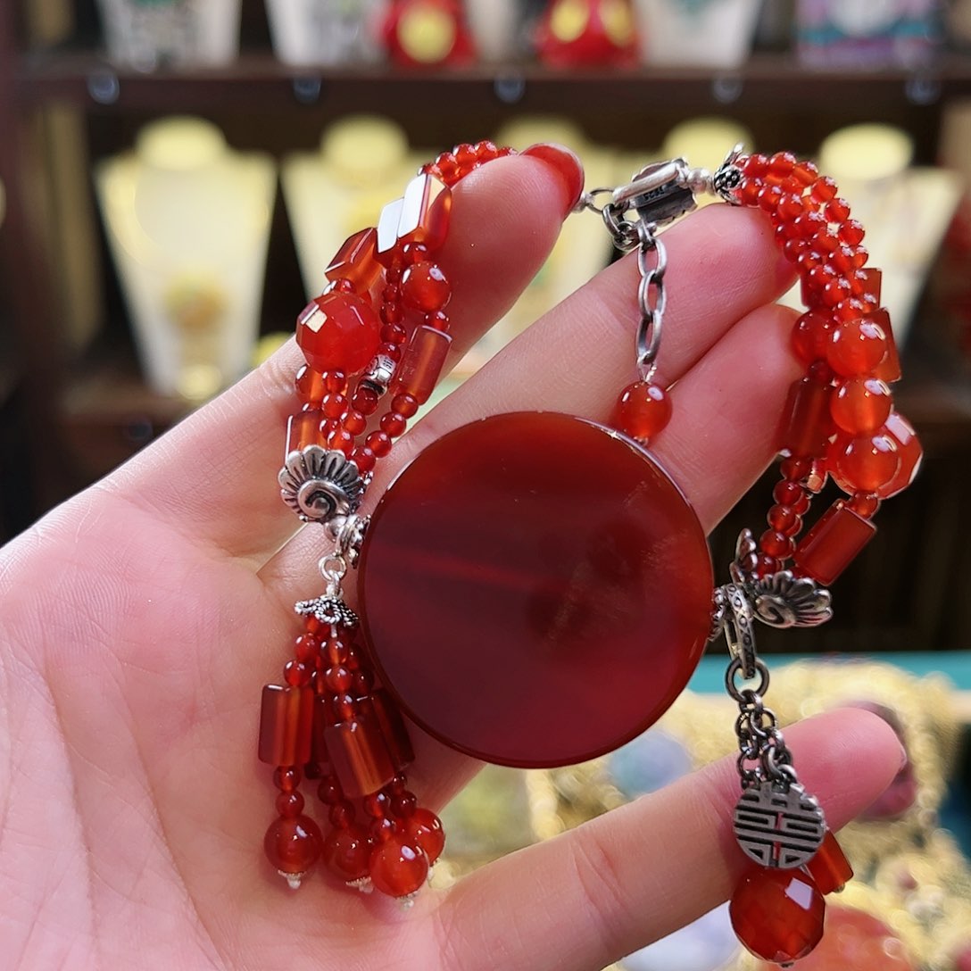 玛瑙/玉髓手链未镶嵌手链