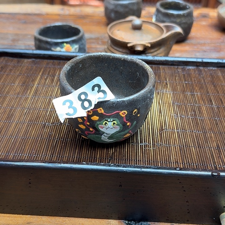 纯手工制作粗陶茶具