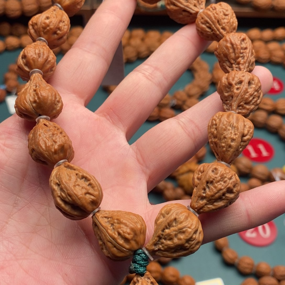 文玩核桃手串15尺寸瓜子