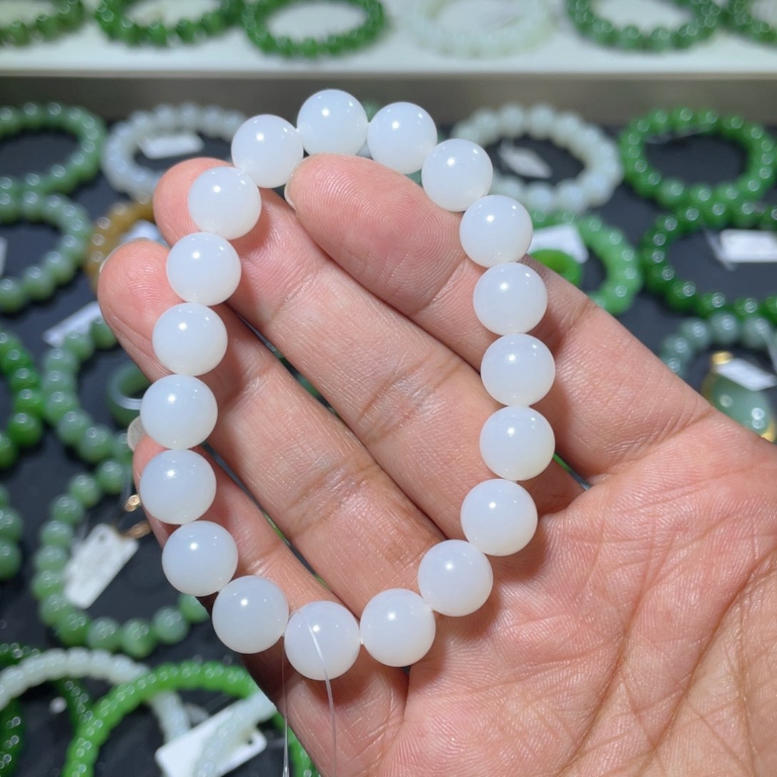 和田玉手链未镶嵌用****6