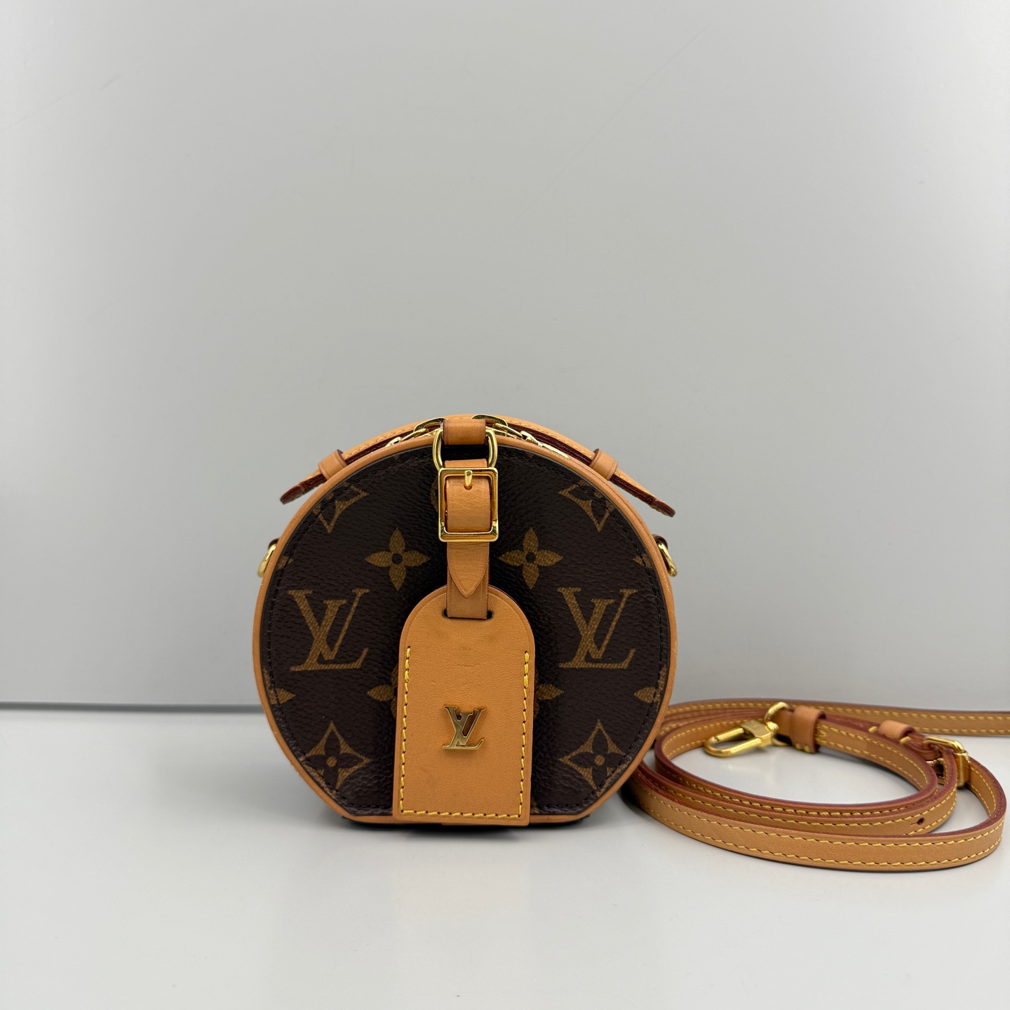 95新 LouisVuitton/路易威登 优选/老花迷你硬饼斜挎包20年/12x11
