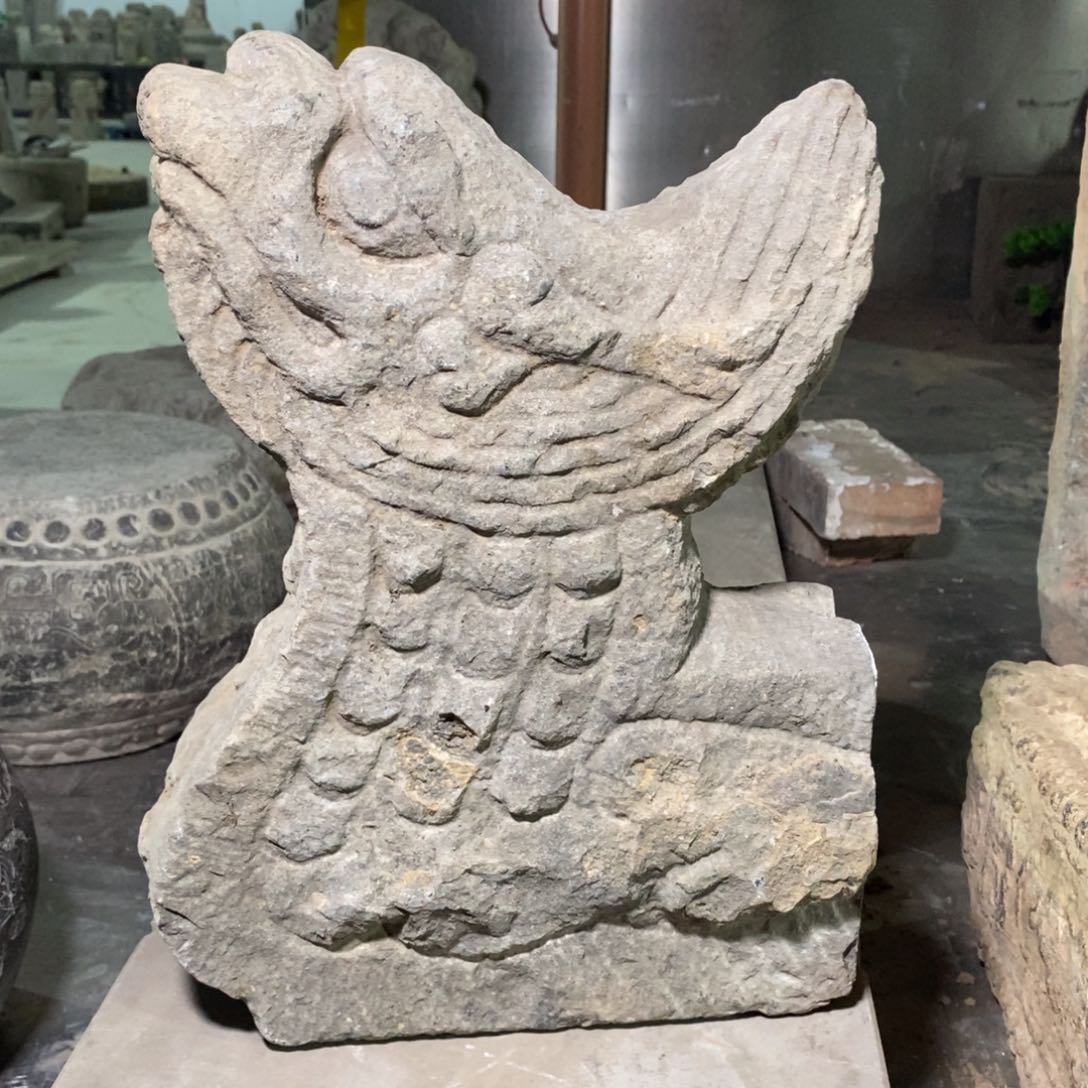 石材骇*青石鸱吻 不包邮