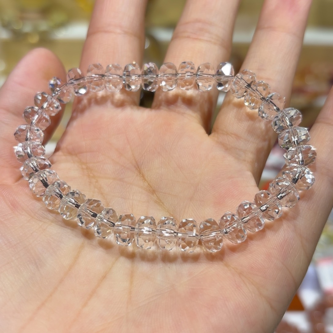 无非金属7.5车轮切面手串白