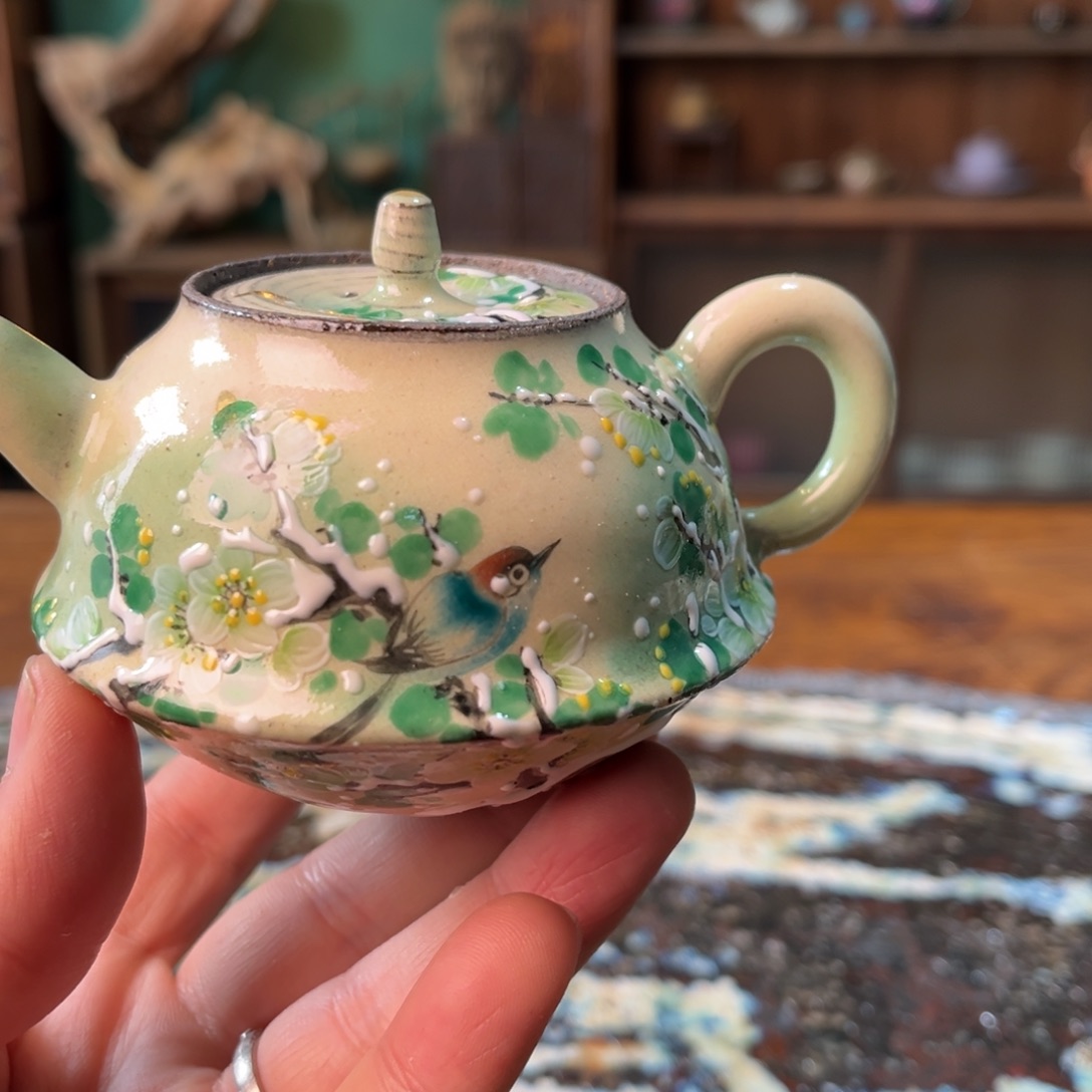 杯柴烧手工手绘陶瓷