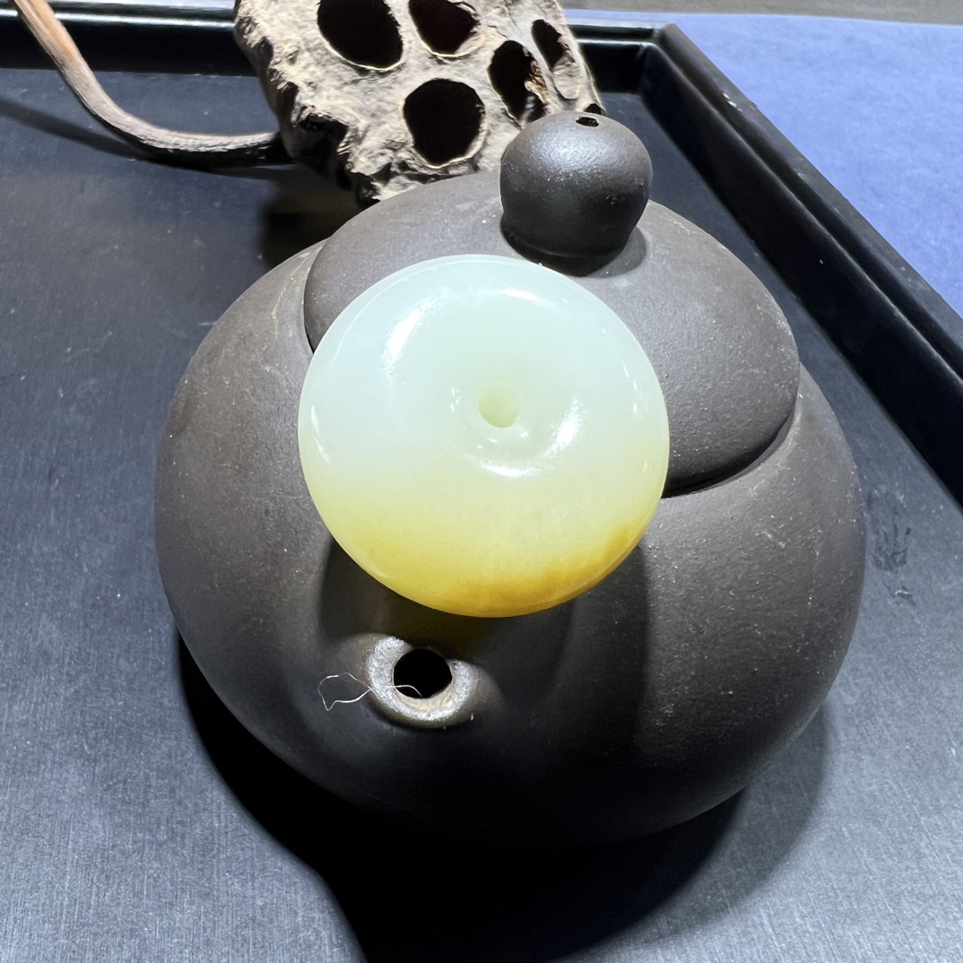 料糖白玉平安扣尺寸多样可选