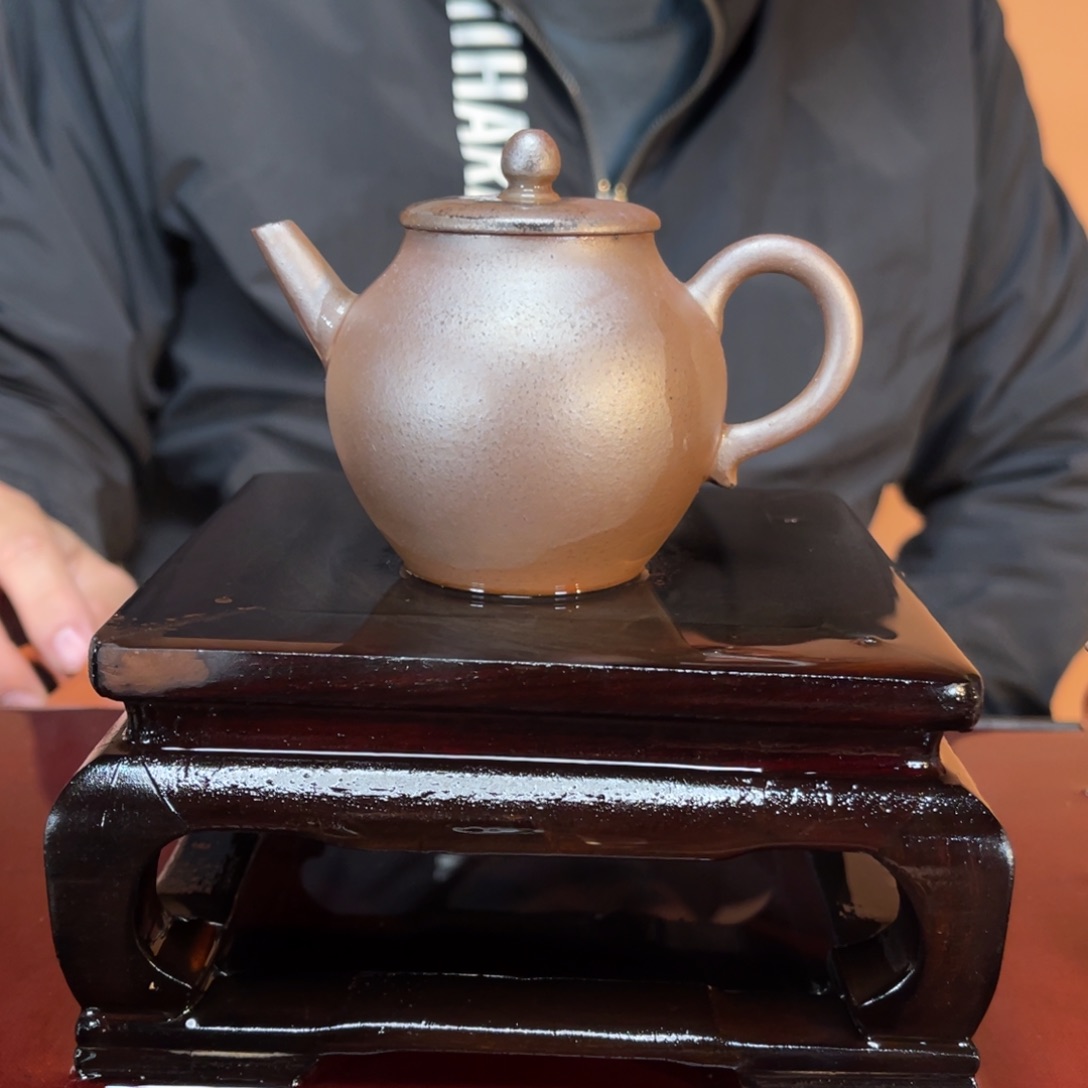 紫砂茶壶高端130cc红泥小翁型清式壶