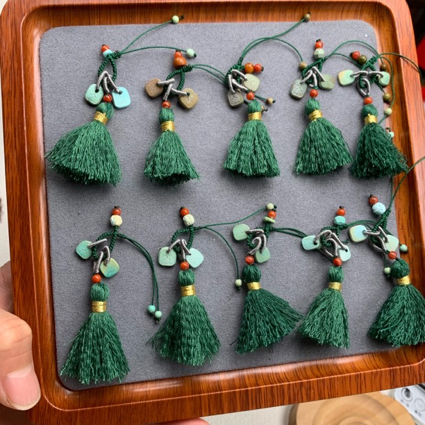 南红文玩流苏配件